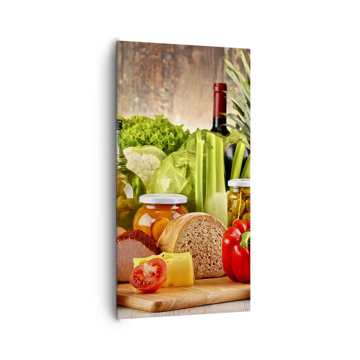 Tablou pe pânză - Afumate, prăjite, marinate - 65x120 cm