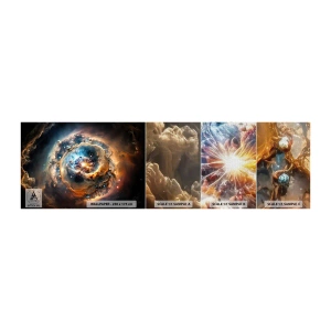 Mostră tapet Premium Canvas - Început - Univers, Cosmos, Galaxie - 100x30 cm
