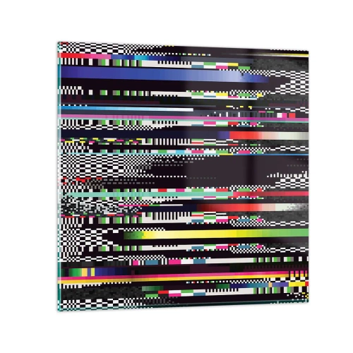 Tablou pe sticlă - Imaginea controlată a realității - 30x30 cm