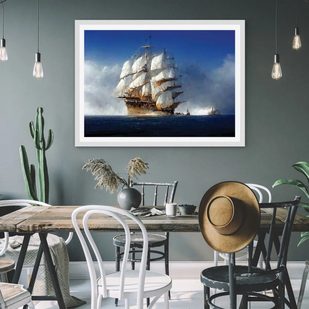 Poster în ramă albă - The great glory! - 50x40 cm