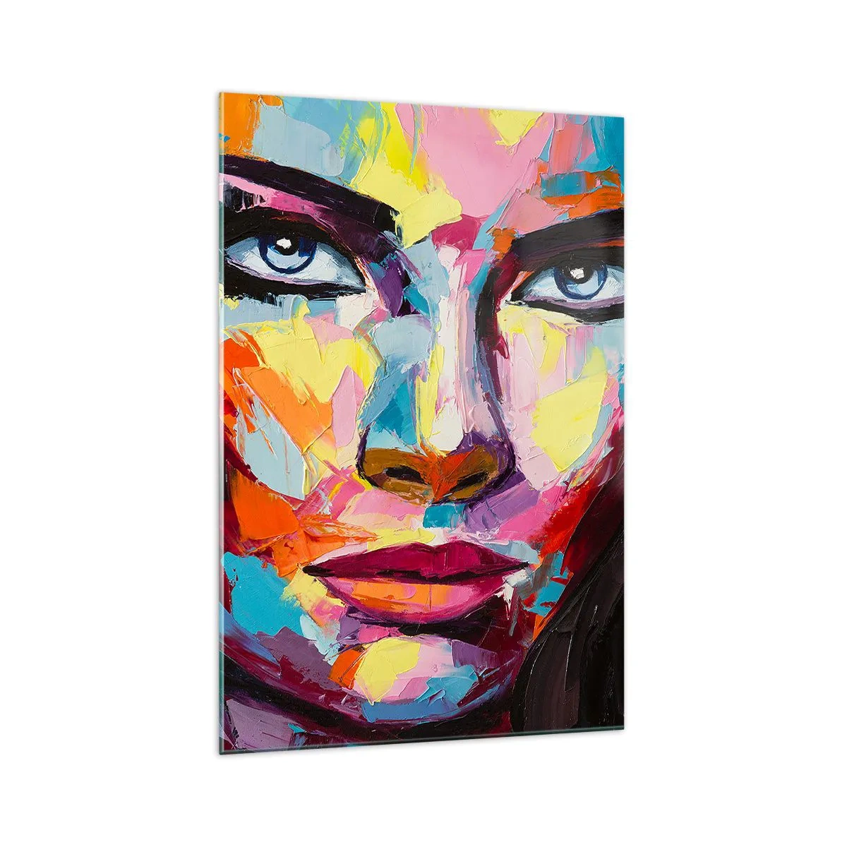 Tablou pe sticlă - Un suflet plin de culoare - 70x100 cm