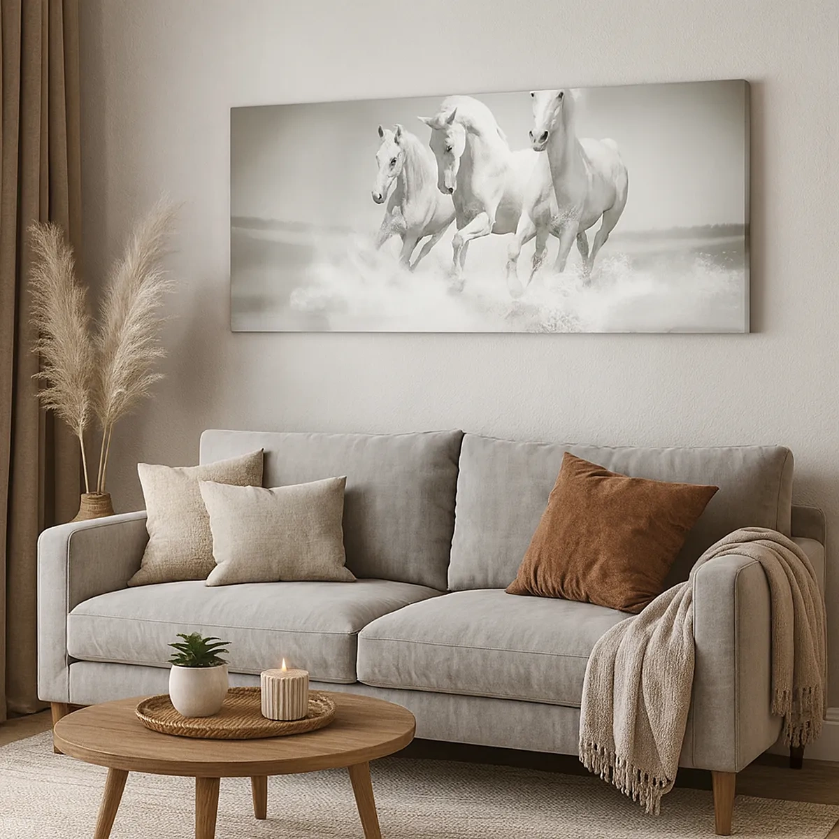 Tablou pe pânză - Nebunie albă - 30x30 cm