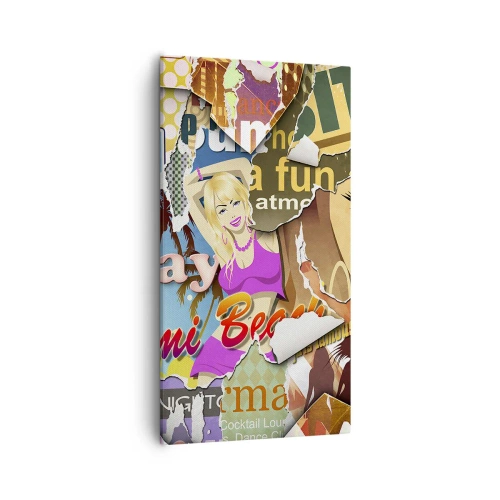 Tablou pe pânză - Flashback-uri de vacanță - 55x100 cm