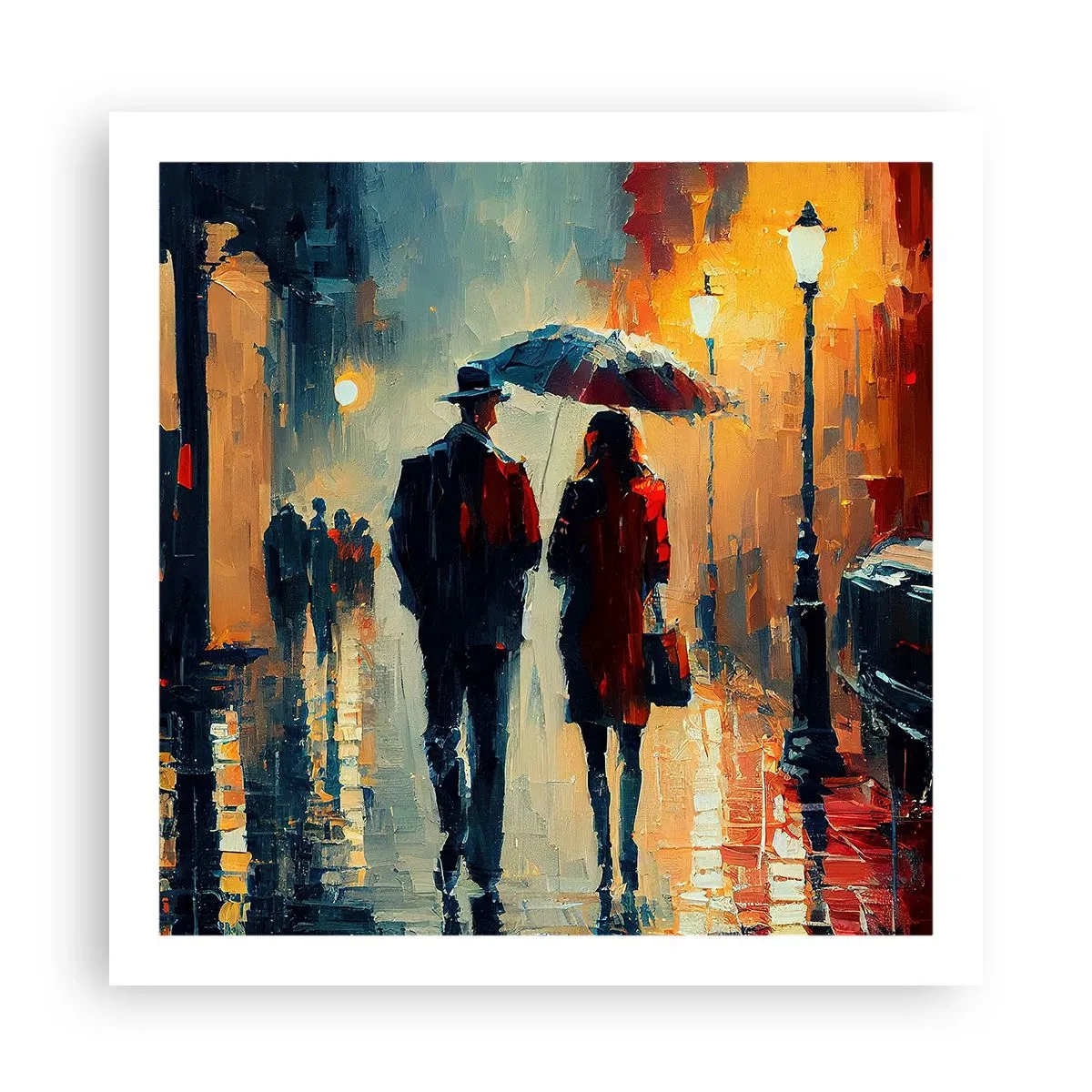 Poster - Poveste de dragoste urbană - 60x60 cm
