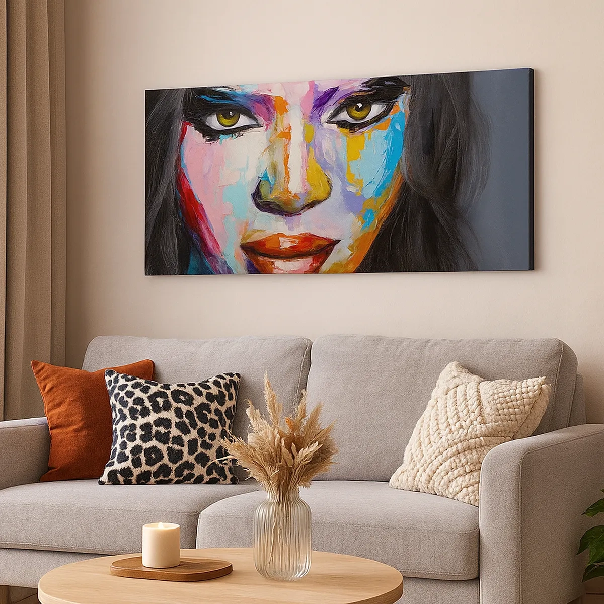 Tablou pe pânză - Nu-ți poți lua ochii de la - 30x30 cm