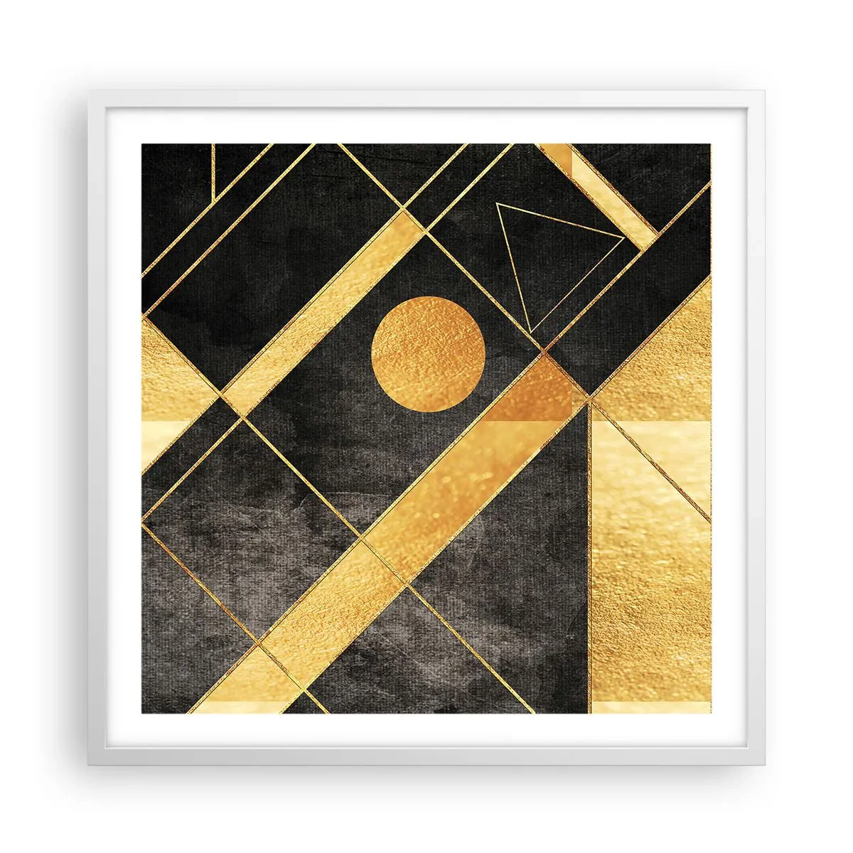 Poster în ramă albă - Soarele deșertului - 60x60 cm