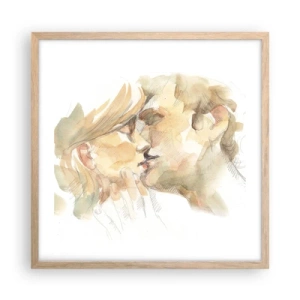 Poster în ramă de stejar deschis - Jumătatea găsită? - 50x50 cm