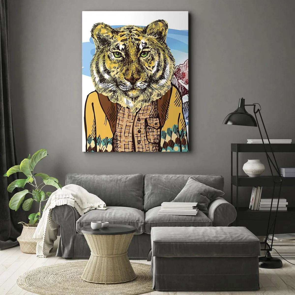 Tablou pe pânză - Nu atât de sălbatic cum este cunoscut - 50x70 cm
