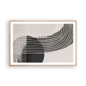 Poster în ramă de stejar deschis - Până acolo și înapoi - 91x61 cm