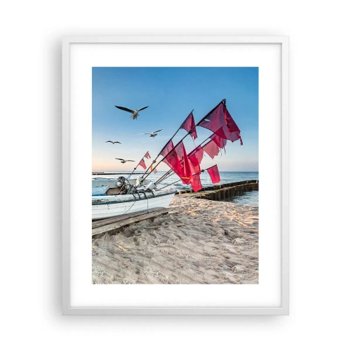 Poster în ramă albă - O odihnă binemeritată - 40x50 cm