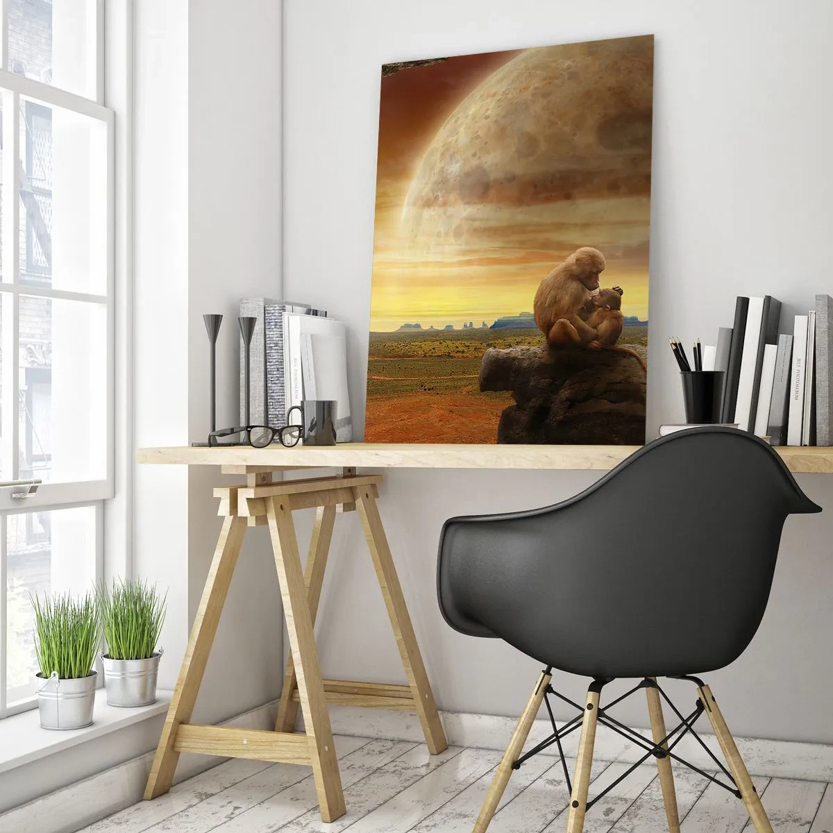 Tablou pe sticlă - Iubirea peste tot la fel - 70x100 cm