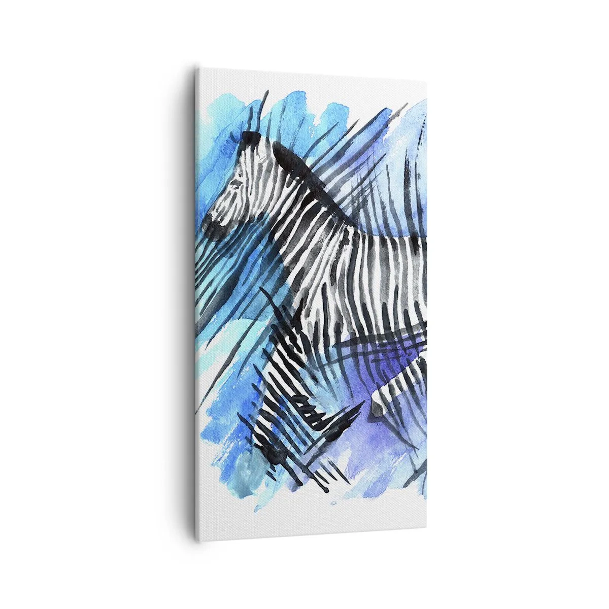 Tablou pe pânză - Ascunsă în dungi - 55x100 cm