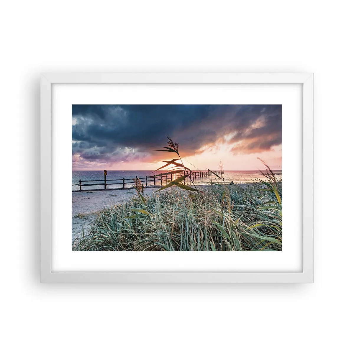 Poster în ramă albă - Nu trece cu vântul - 40x30 cm