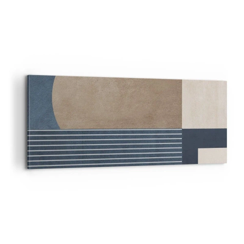 Tablou pe pânză - Compoziție de simplitate și rotunjime - 100x40 cm