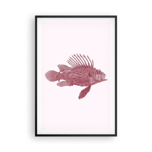 Poster în ramă neagră - Un locuitor al apelor exotice - 61x91 cm