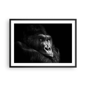 Poster în ramă neagră - Și la ce te uiți? - 70x50 cm