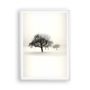 Poster în ramă albă - Hibernare - 70x100 cm