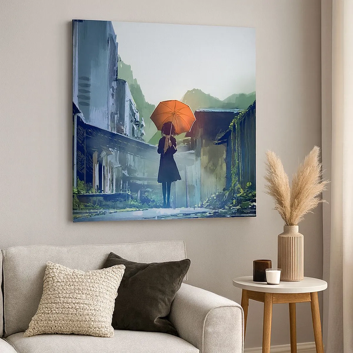 Tablou pe pânză - Ploaie revitalizantă - 30x30 cm