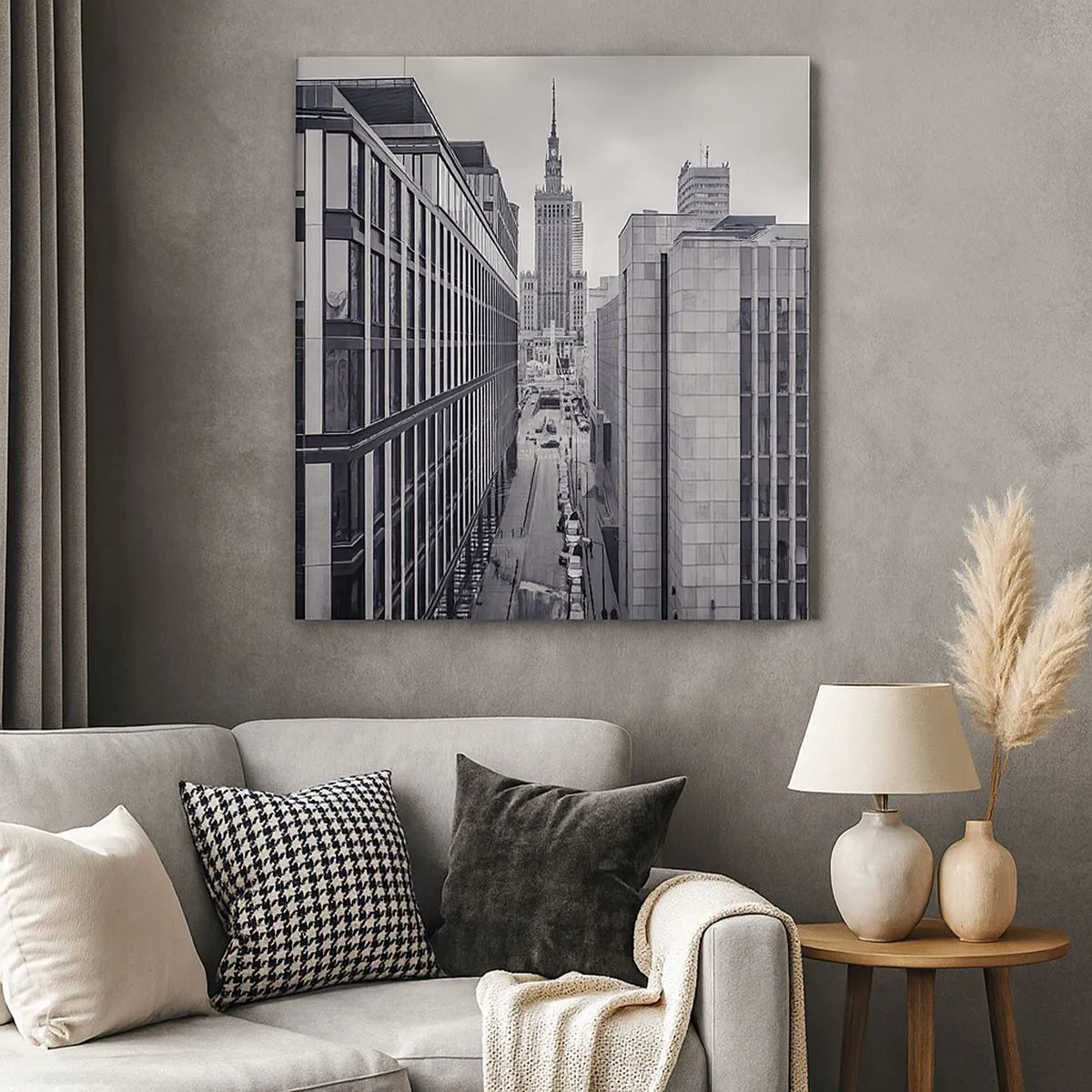 Tablou pe pânză - Vale citadină din Varșovia - 30x30 cm