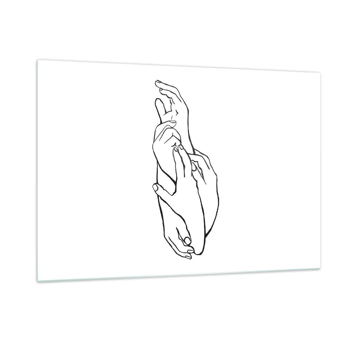 Tablou pe sticlă - Atingere bună - 120x80 cm