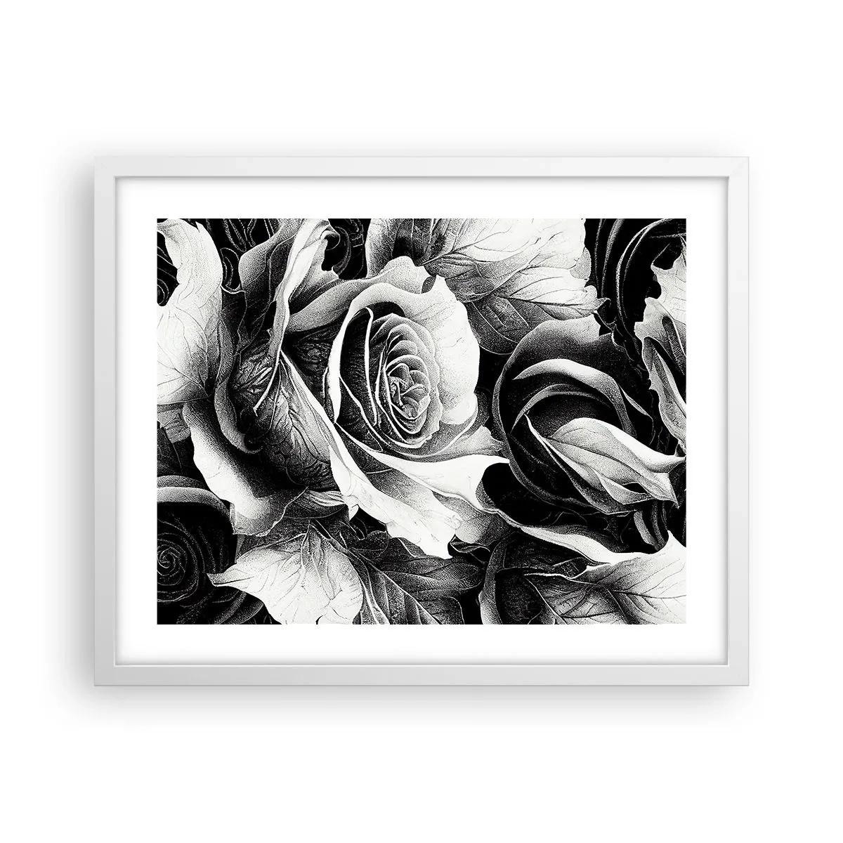 Poster în ramă albă - Mereu regina - 50x40 cm