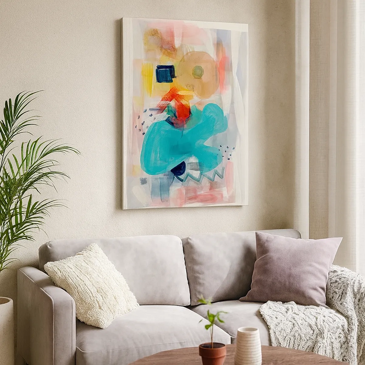 Tablou pe pânză - Joc plin de culoare - 50x70 cm