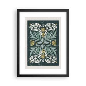 Poster în ramă neagră - Ca un decupaj folcloric - 30x40 cm