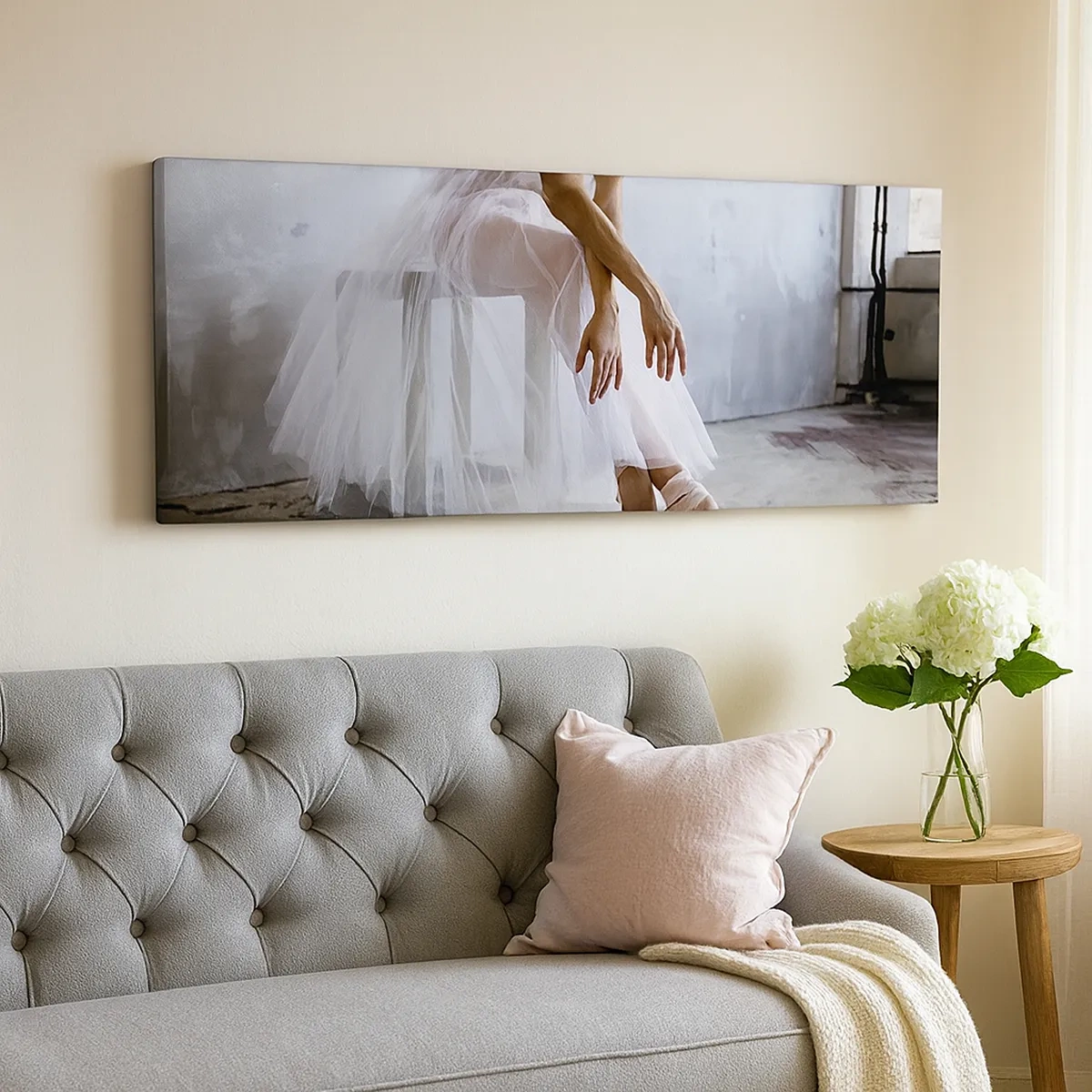 Tablou pe pânză - Înainte ca luminile rampei să strălucească - 30x30 cm