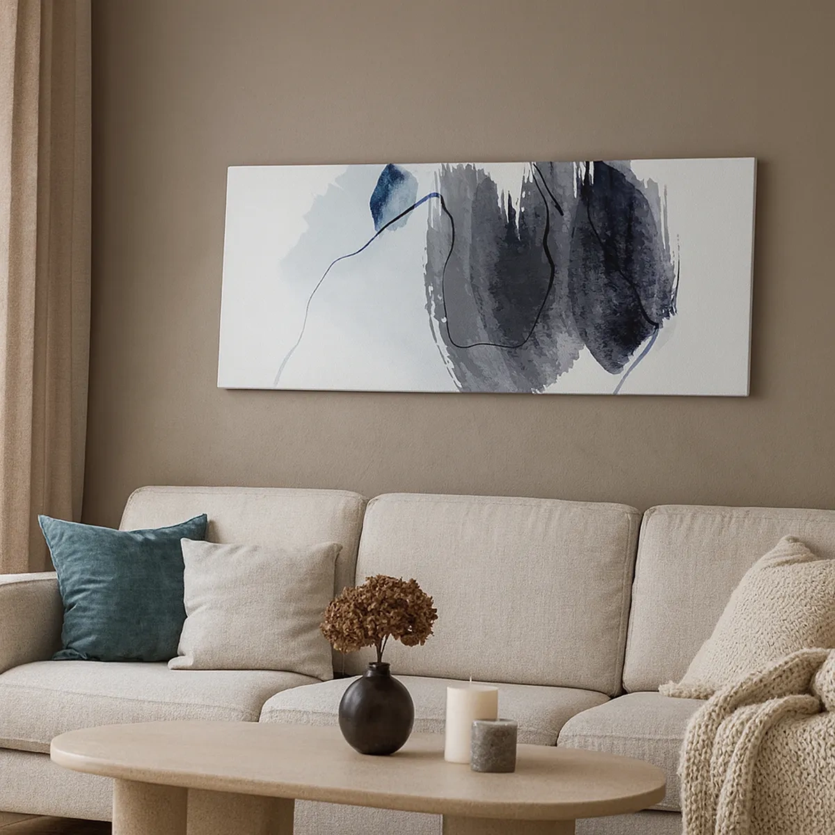 Tablou pe pânză - Intensitate și mișcare - 30x30 cm