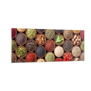 Tablou pe sticlă - Toate gusturile lumii - 100x40 cm