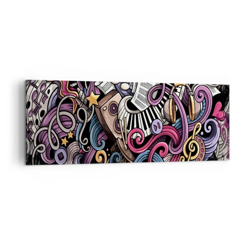 Tablou pe pânză - Melodie complicată - 140x50 cm