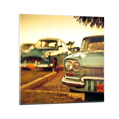 Tablou pe sticlă - Vom aștepta și vom vedea - 70x70 cm