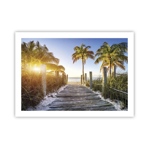 Poster - Direct în paradis - 70x50 cm