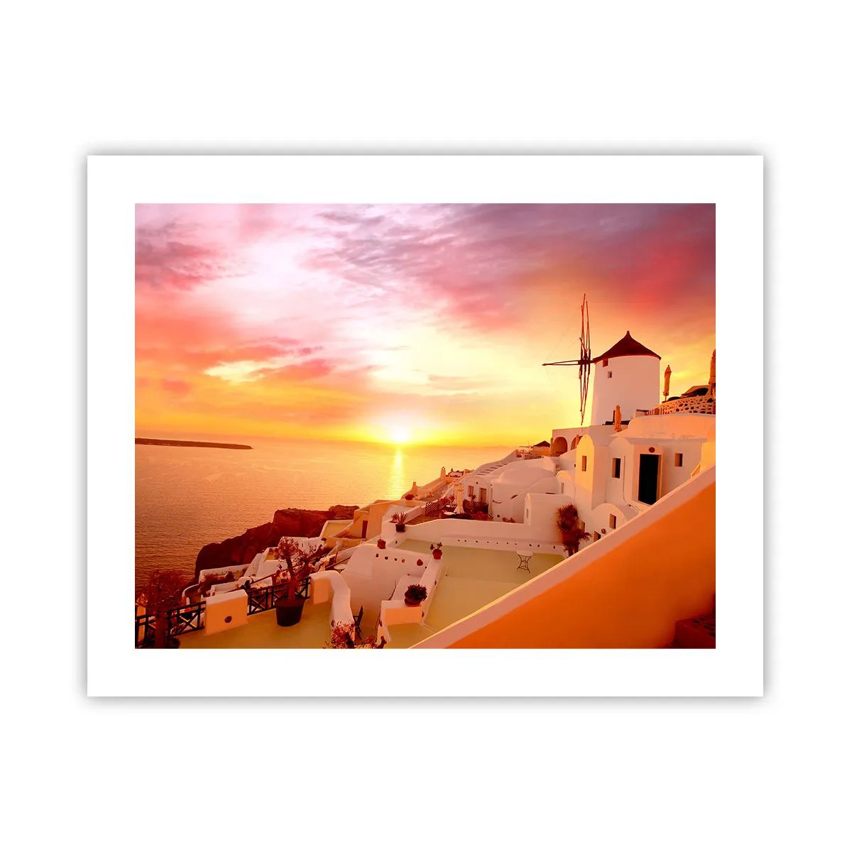 Poster - Dizolvându-se în alb și auriu - 50x40 cm