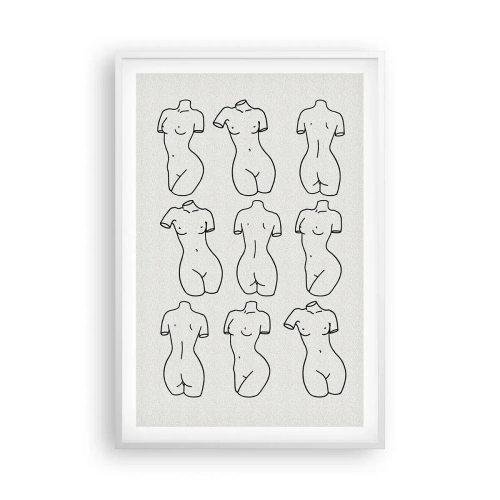 Poster în ramă albă - Doar Venus - 61x91 cm