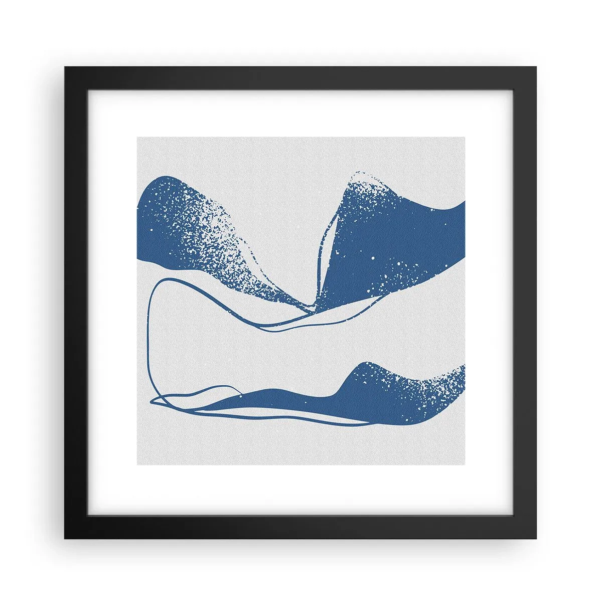 Poster în ramă neagră - Abstracție înaripată - 30x30 cm
