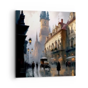 Tablou pe pânză - Magia unei seri la Praga - 70x70 cm
