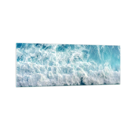 Tablou pe sticlă - Cu bucurie și în salturi - 140x50 cm