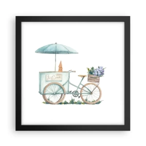 Poster în ramă neagră - O dulce amintire de vară - 30x30 cm