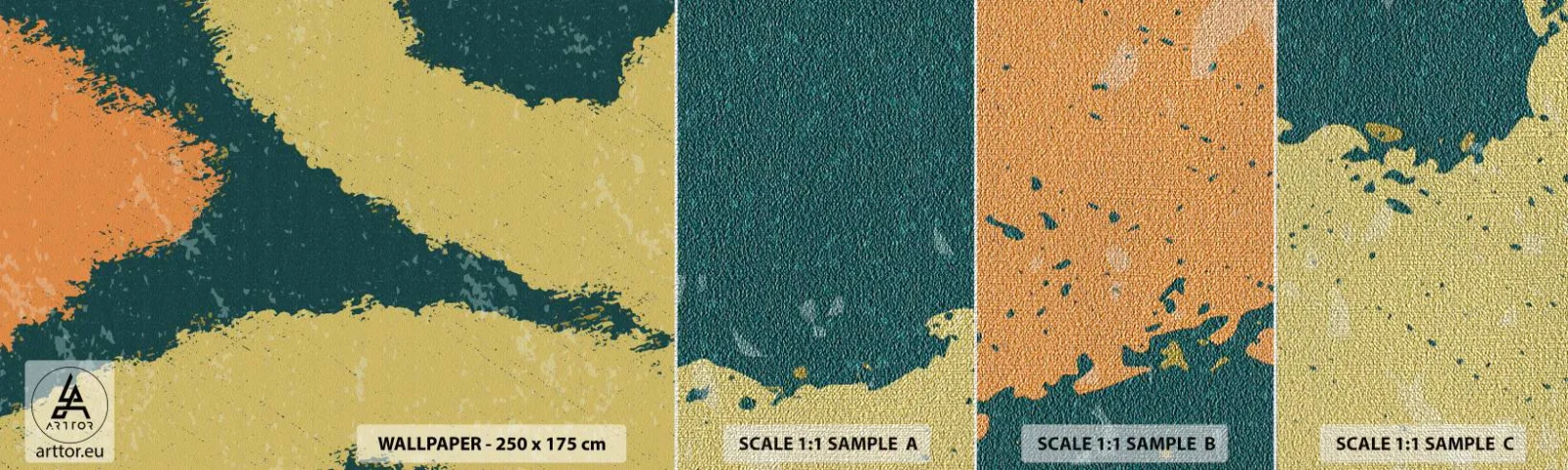 Mostră tapet Premium Canvas - Abstracție - în slow motion - Abstracția, Bucată, În vârstă - 100x30 cm