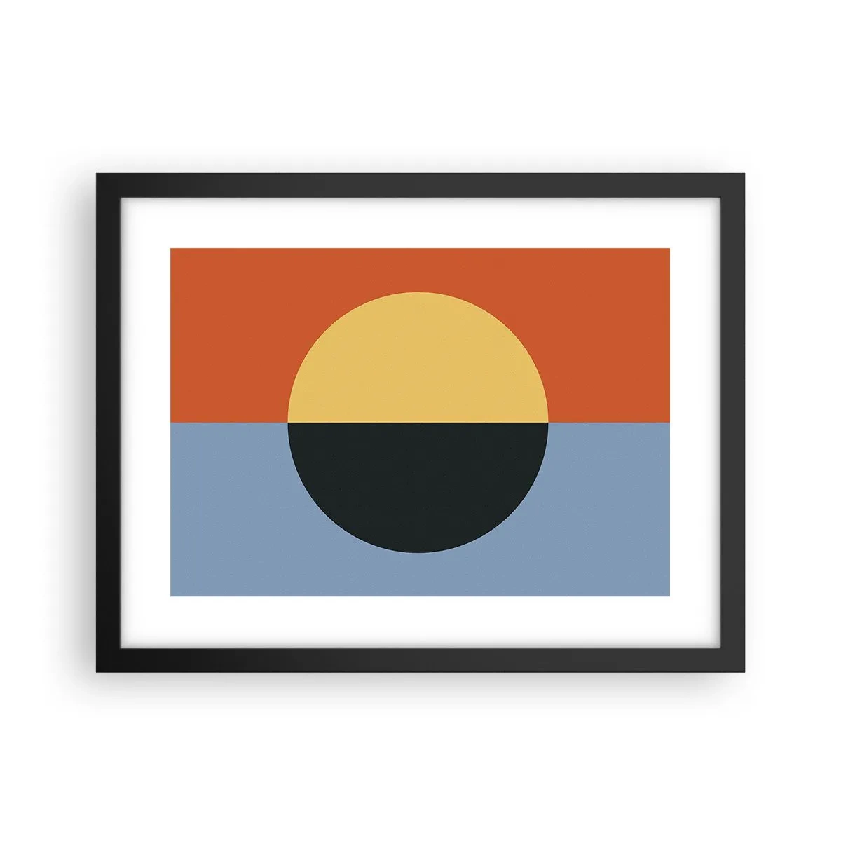 Poster în ramă neagră - O compoziție de căldură și răcoare - 40x30 cm