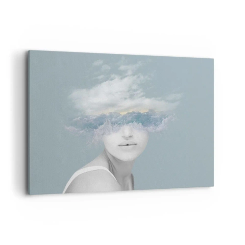 Tablou pe pânză - Cu capul în nori - 100x70 cm