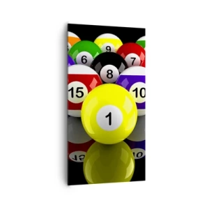 Tablou pe pânză - Diferite culori de joc - 65x120 cm