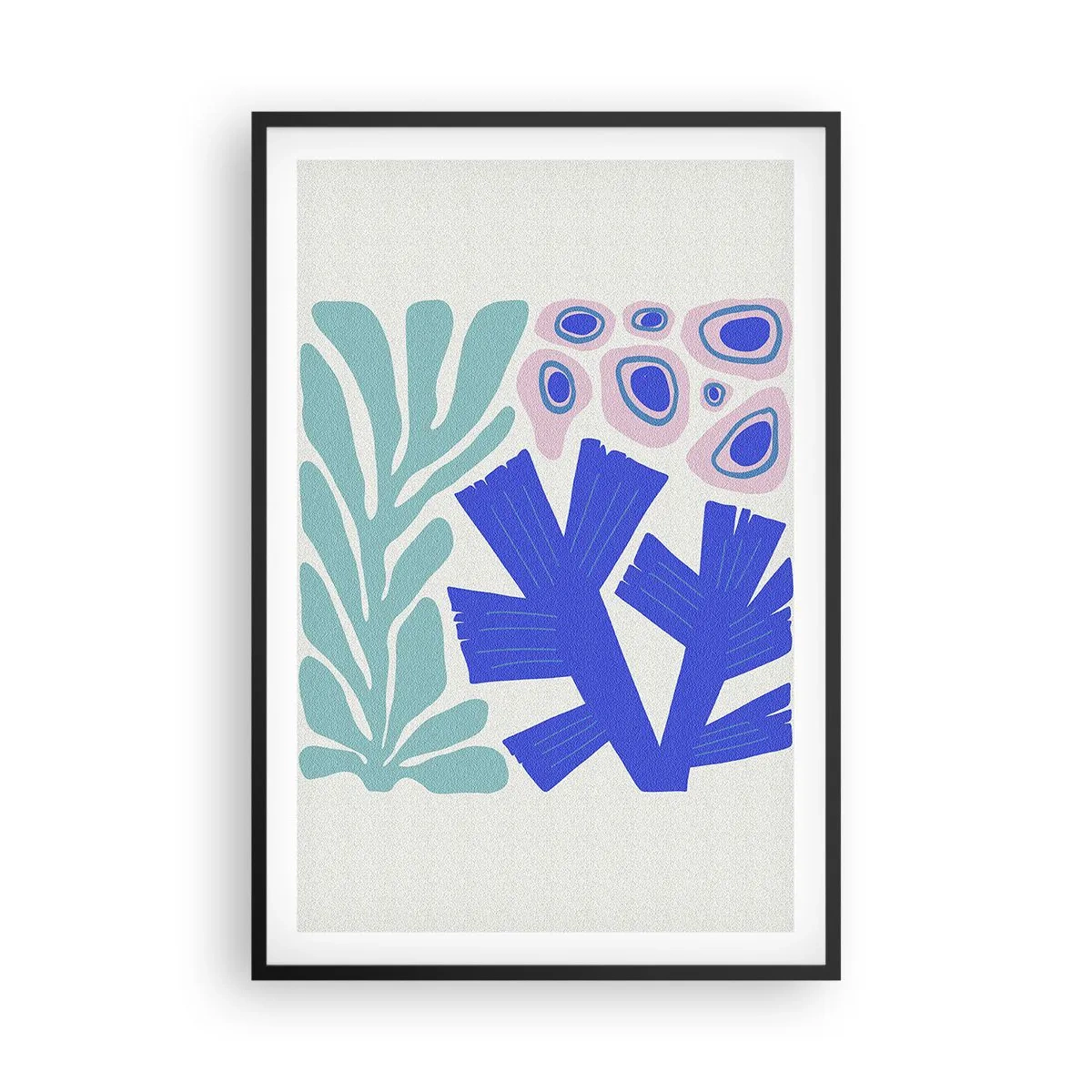 Poster în ramă neagră - Grădină subacvatică - 61x91 cm