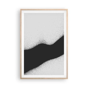 Poster în ramă de stejar deschis - Echilibru lichid - 61x91 cm
