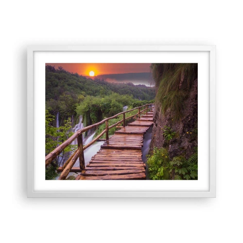 Poster în ramă albă - Frumusețe de necrezut - 50x40 cm