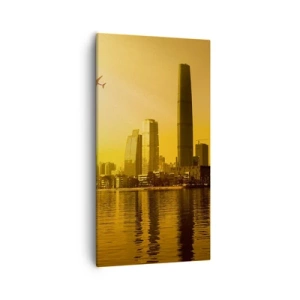 Tablou pe pânză - Orașul de aur - 55x100 cm
