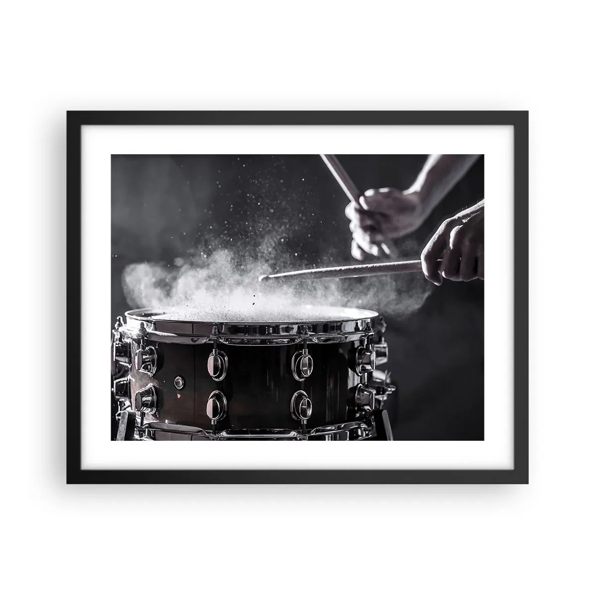 Poster în ramă neagră - Pulsul muzicii - 50x40 cm