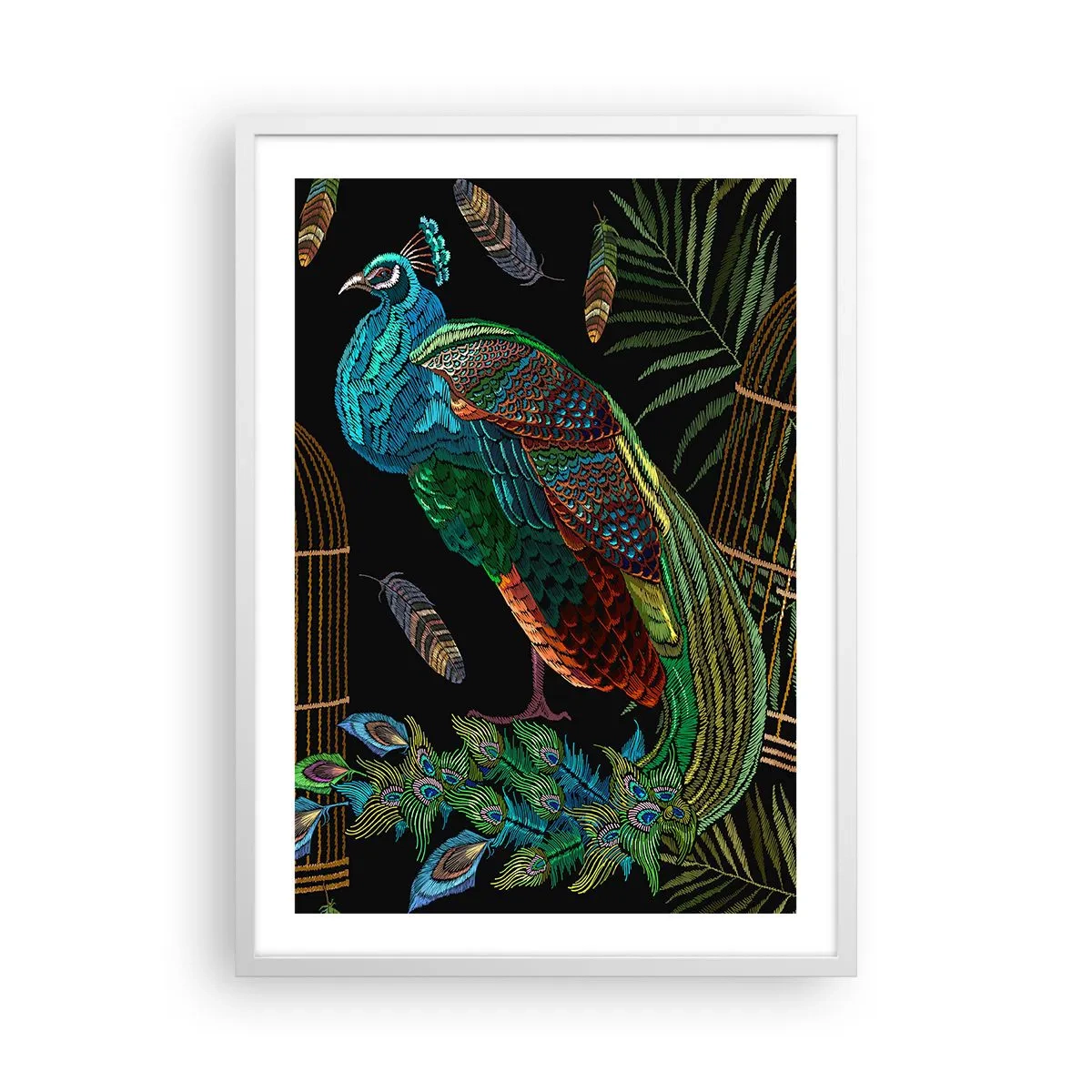 Poster în ramă albă - În veșmânt regal - 50x70 cm