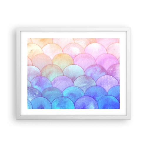 Poster în ramă albă - Coajă de perlă - 50x40 cm